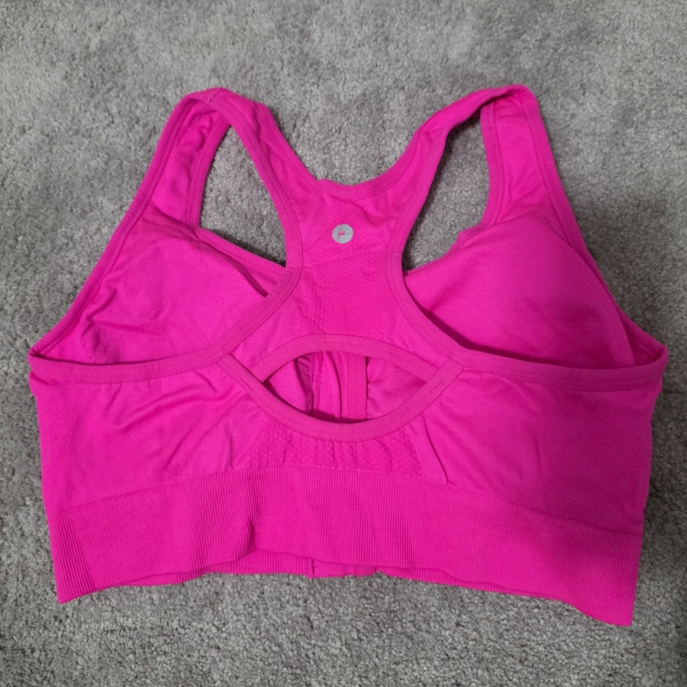 Women's Pink Sports Bra - Picture 2 of 2